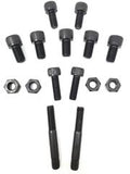Set of 9 socket head cap screws, 2 studs and 4 nuts for the JZ engine application