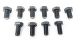 Set of 19 Engine side bolts with hex heads made of steel