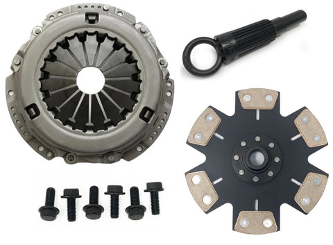 6 puck un-sprung Cerametallic clutch disc for 1uz applications with clutch tools and bolts
