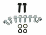 Set of 10 hex flanged head cap screws, 2 nuts and 2 washers for 1UZFE engine mounts