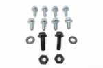 Set of 10 hex flanged head cap screws, 2 nuts and 2 washers for the 1UZ to S-chassis engine mount application