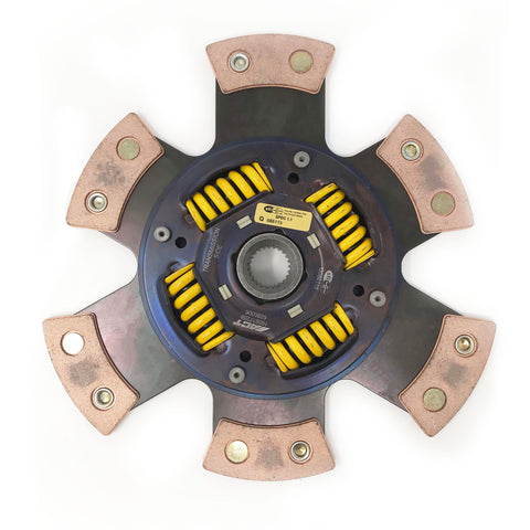 Cerametallic six puck sprung hub clutch disc 11 inches in diameter for ls applications