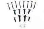 Set of 10 flat head cap screws, and 8 hex flanged head cap screws for the A340 adapter application