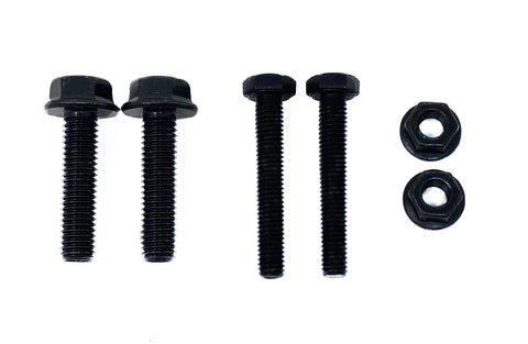 Set of 2 hex flanged head cap screws, 2 hex head cap screws and 2 nuts for crossmember application