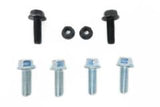 Set of 6 hex flanged head cap screws and 2 nuts for the transmission crossmember
