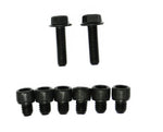Set of 2 hex flanged head cap screws and 6 socket head cap screws for the Ford 5.0 engine side adapter plate application
