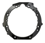 A36 Black powdercoated steel adapter plate for 1UZFE engines