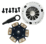 Cerametallic 6 puck sprung hub clutch disc, steel pressure plate, and for the K-Series to FRS, BRZ, FT86 application