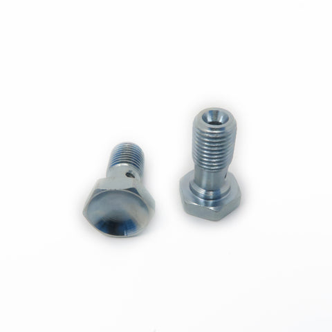 Set of 2 banjo bolt fittings about 1'' in length