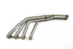 stainless steel tube headers with 1 and 3/4 inch exhaust runners for lsx to s-chassis application