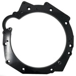 Steel adapter plate ring about 14 inches wide for jz to bmw zf/getrag applications with 2 hollow dowel pins