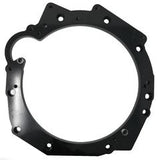 A36 black powdercoated steel adapter plate for 1JZ 2JZ engine to BMW ZF