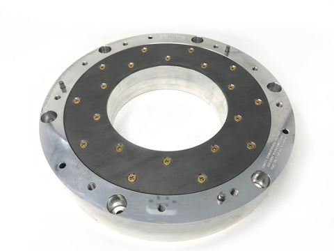 Cold rolled steel pressure plate adapter with friction surface for ford 5.0 flywheel applications with 3 dowel pins