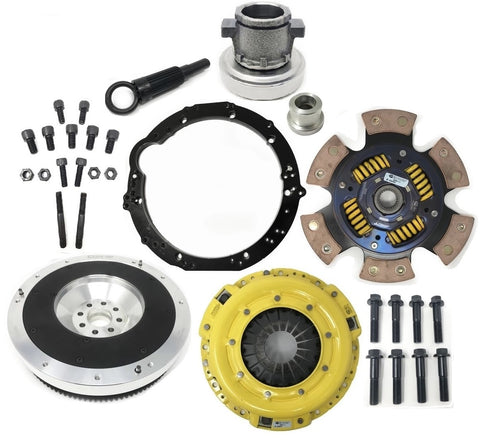 All of the components for the 1JZ 2JZ engine to 350Z, 370Z transmission stage 4 single disc swap kit
