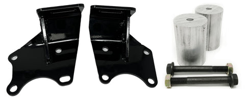 Set of 2 steel powdercoated engine mounts and 2 solid isolators for the JZ to S14 application