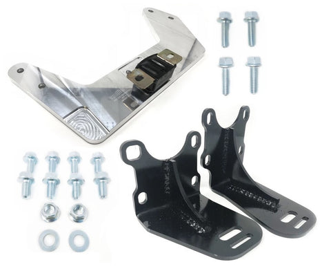 Steel powder coated engine mounts and crossmember with all necessary hardware for jz to 350z and g35 applications