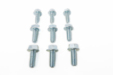 Set of 9 hex flanged head bolts for jz single disc clutch applications