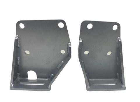 Set of 2 steel engine mounts for the JZ engine to 350z transmission in an FRS, BRZ, FT86 chassis application