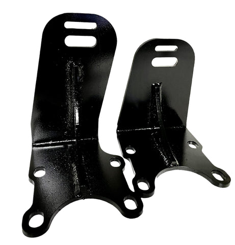 Set of 2 steel powdercoated engine mounts for the 350z and g35 chassis