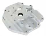 t6061 aircraft quality aluminum adapter plate about 10 inches wide for lsx to 350z and 370z applications with 2 dowel pins