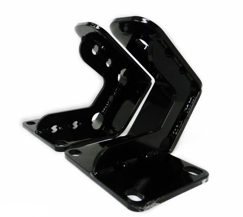 Steel powder coated engine mounts for ls to sc400 chassis application