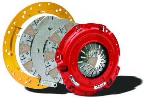 Twin disc clutch system complete with pressure plate and clutch disc for LS applications