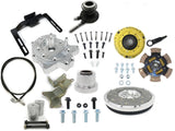All of the components for the Collins Nissan S14 using A340 bellhousing swap kit