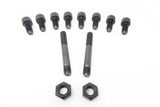Set of 8 socket head cap screws, 2 studs and 2 nuts for the RB engine side bolt kit