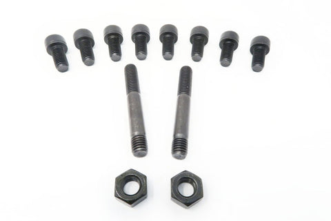 Set of 8 socket head cap screws, 2 studs, and 2 nuts for rb engine side adapter plate application