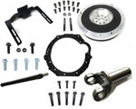 Swap kit components for the SR20 engine to 350Z transmission application