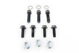 Set of 3 socket head cap screws, 4 hex flanged head cap screws, 3 washers and 3 nuts for the toyota driveshaft adapter