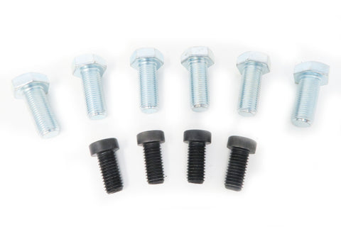 Set of 6 hex head cap screws and 4 flat socket head cap screws for the VH41 engine side adapter application