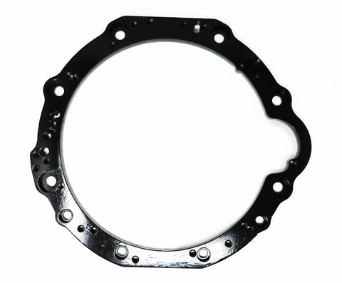5/8'' a36 black powder coated steel adapter ring for vk45de to 350z, 370z, 300zx, and 240sx applications