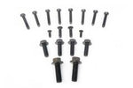 Set of 12 flat head cap screws, and 6 hex flanged head cap screws for the A340 U1 adapter plate