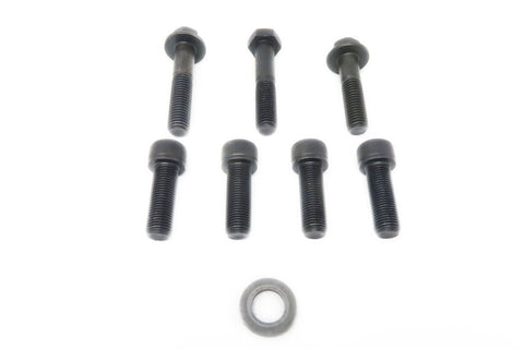Set of 4 socket head cap screws, 2 hex flanged head cap screws, 1 hex head cap screw and 1 washer for the k24e engine side adapter application