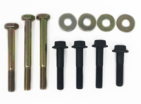 Set of 3 hex head cap screws, 4 hex flanged cap screws and 4 washers for the RX-8 transmission application