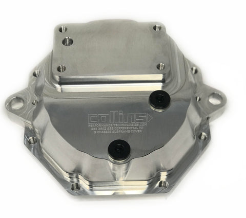 6061-t6 aircraft quality billet aluminum differential cover adapter for s-chassis to 350z or g35 applications with hardware